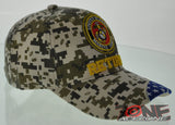 NEW! USMC RETIRED SIDE FLAG MARINE CAP HAT CAMO