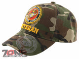 NEW! USMC US MARINE VETERAN ROUND SHADOW CAP HAT CAMO