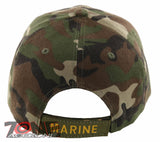 NEW! USMC US MARINE VETERAN ROUND SHADOW CAP HAT CAMO