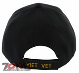 NEW! 1ST MARINE VIETNAM VETERAN USMC SHADOW CAP HAT BLACK