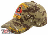 NEW! US MARINE CORPS USMC RECON BALL CAP HAT SAND CAMO