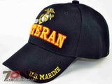 NEW! USMC MARINE VETERAN USMC CAP HAT A1 BLACK