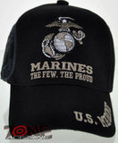 USMC MARINE THE FEW THE PROUD U.S. MARINE CAP HAT BLACK