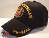 NEW! USMC MARINE VETERAN USMC BASEBALL CAP HAT BLACK