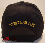 NEW! USMC MARINE VETERAN USMC BASEBALL CAP HAT BLACK