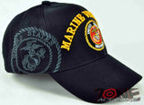 NW! USMC MARINE VETERAN USMC CAP HAT BLACK
