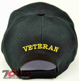 NEW! US MARINE CORPS VETERAN USMC CAP HAT N1 BLACK