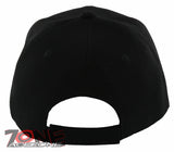 NEW! NATIVE PRIDE INDIAN AMERICAN FEATHERS WOLF CAP HAT BLACK