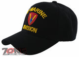 NEW! US MARINE CORPS 5TH MARINE DIVISION DIV USMC SHADOW CAP HAT BLACK