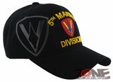 NEW! US MARINE CORPS 5TH MARINE DIVISION DIV USMC SHADOW CAP HAT BLACK