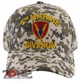 NEW! US MARINE CORPS 5TH MARINE DIVISION DIV USMC SHADOW CAP HAT CAMO