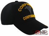 NEW! US MARINE CORPS CORPSMAN UP USMC CAP HAT BLACK