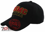NEW! US MARINE CORPS SEMPER FI USMC FLAG CAP HAT BLACK