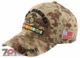 NEW! US MARINE CORPS VETERAN SEMPER FI USMC CAP HAT CAMO