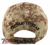 NEW! US MARINE CORPS VETERAN SEMPER FI USMC CAP HAT CAMO