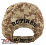 NEW! US MARINE CORPS USMC RETIRED MARINE SEMPER FI CAP HAT CAMO