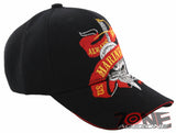 NEW! US MARINE CORPS USMC ALWAYS FAITHFUL CAP HAT BLACK