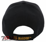 NEW! US MARINE CORPS USMC ALWAYS FAITHFUL CAP HAT BLACK