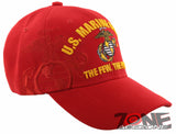NEW! US MARINE CORPS USMC SEMPER FI CAP HAT RED