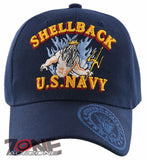 US NAVY SHELLBACK USN BALL CAP HAT NAVY