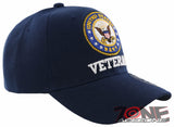 US NAVY VETERAN GRAY ROUND USN BALL CAP HAT NAVY