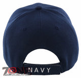 US NAVY VETERAN GRAY ROUND USN BALL CAP HAT NAVY