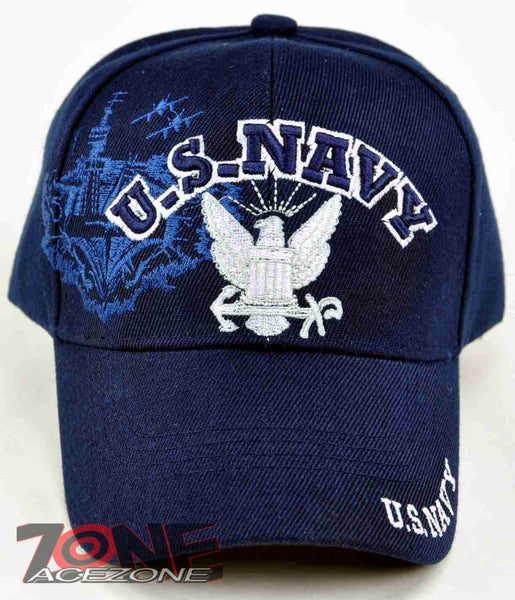 NW! US NAVY EAGLE SHIP CAP HAT NAVY