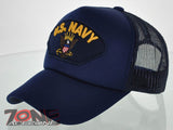 NEW! MESH US NAVY BALL CAP HAT NAVY