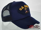 NEW! MESH US NAVY BALL CAP HAT NAVY