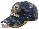 NEW! US NAVY VETERAN SIDE LINE CAP HAT CAMO