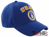 NEW! USAF AIR FORCE WE OWN THE SKY SIDE LINE BALL CAP HAT BLUE
