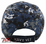 NEW! US NAVY VETERAN SIDE LINE CAP HAT CAMO