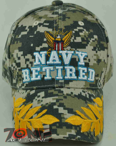 NEW! US NAVY RETIRED NAVY CAP HAT DIGITAL CAMO