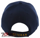 NEW! US NAVY DISABLED VETERAN ROUND SHADOW CAP HAT NAVY