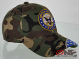 NEW! US NAVY ROUND SIDE FLAG CAP HAT CAMO
