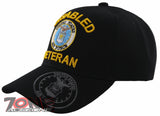 NEW! USAF AIR FORCE DISABLED VETERAN BALL CAP HAT BLACK