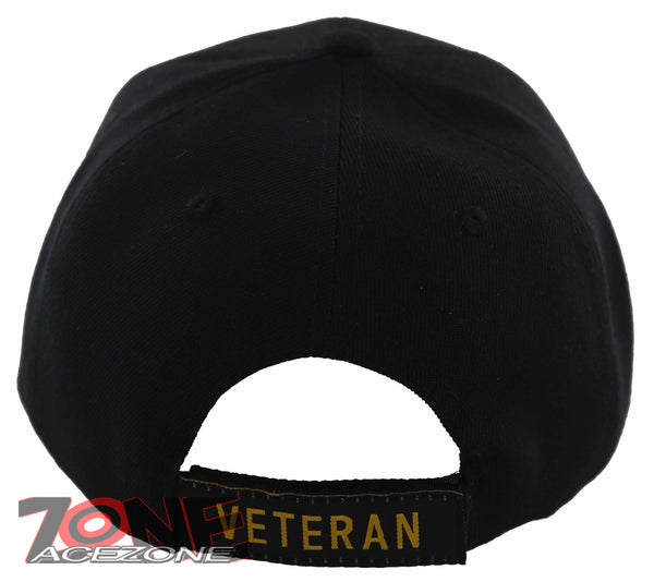 Black Dysfunctional Veteran Baseball Cap – Adjustable – Twill – Trade Winds