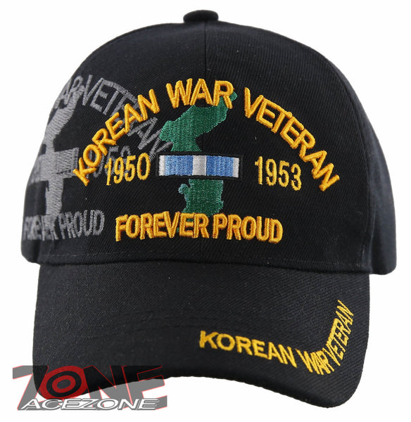 NEW! KOREAN WAR VETERAN 1950 FOREVER PROUD 1953 MILITARY BALL CAP HAT