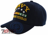NEW! US NAVY VIETNAM VETERAN SHADOW CAP HAT NAVY