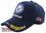 NEW! US NAVY ROUND VETERAN LEAF SHADOW CAP HAT NAVY