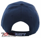 NEW! US NAVY ROUND VETERAN LEAF SHADOW CAP HAT NAVY