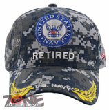NEW! US NAVY ROUND RETIRED LEAF SHADOW CAP HAT CAMO
