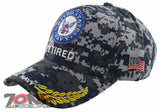 NEW! US NAVY ROUND RETIRED LEAF SHADOW CAP HAT CAMO