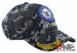 NEW! US NAVY ROUND RETIRED LEAF SHADOW CAP HAT CAMO