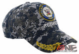 NEW! US NAVY CIRCLE RETIRED LEAF SHADOW CAP HAT CAMO