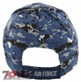 NEW! US AIR FORCE BALL CAP HAT USAF DIGITAL NAVY CAMO