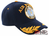 US AIR FORCE BIG VISOR LEAF BALL CAP HAT NAVY