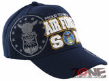 NEW! USAF PROUD TO HAVE A AIR FORCE SON BALL CAP HAT NAVY