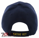 NEW! USAF NATIVE VETERAN AMERICAN US AIR FORCE VETERAN CAP HAT NAVY