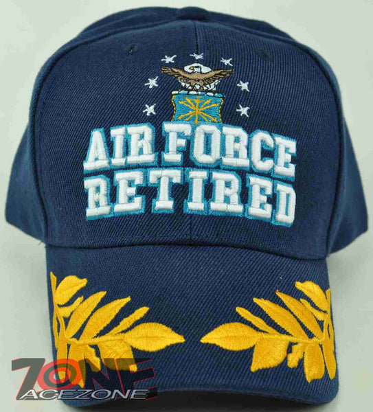 NEW! US AIR FORCE RETIRED CAP HAT NAVY